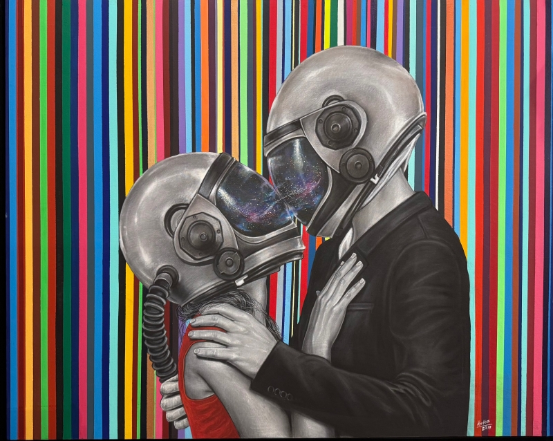 Amor Espacial by artist Oscar Sanchez Alekos
